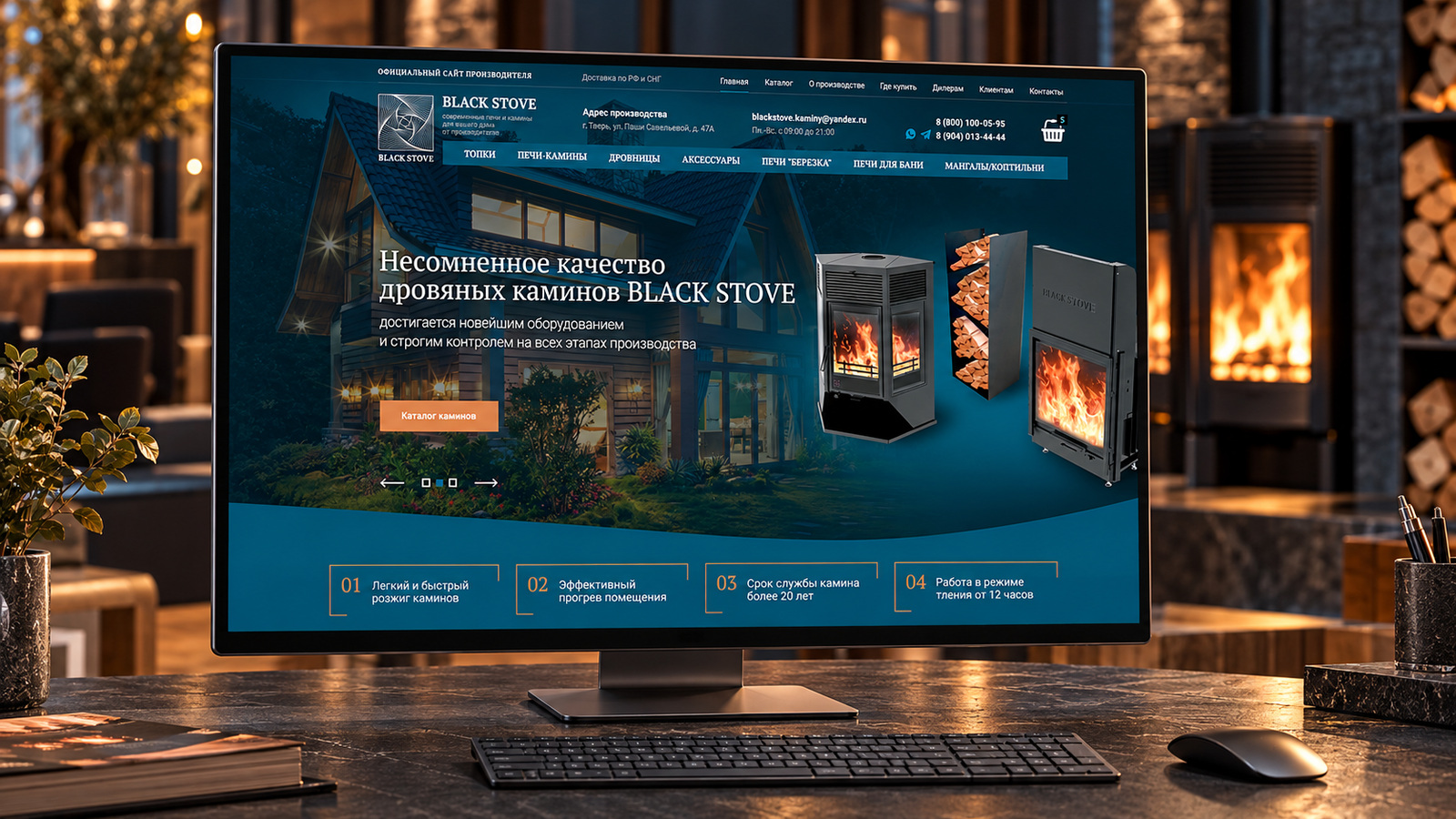 Комплексная разработка сайта производителя печей каминов — фото-560_1