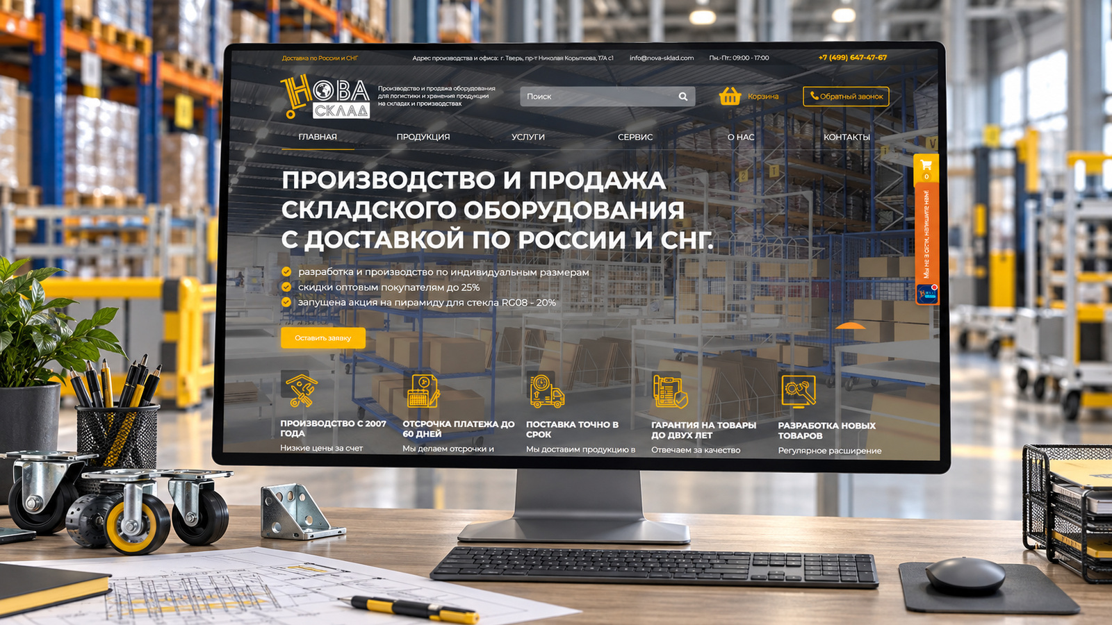Разработка сайта производителя складского оборудования — фото-560_1