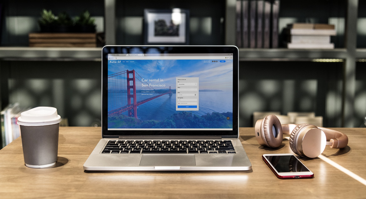 Создание и реклама лендинга по прокату авто в США — фото-560_1